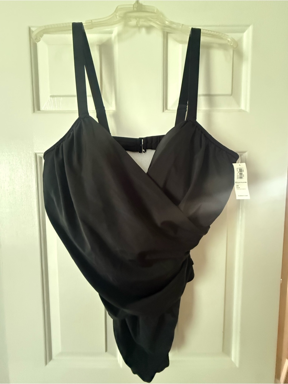 Black wrap One-Piece Swimsuit - old navy 2x